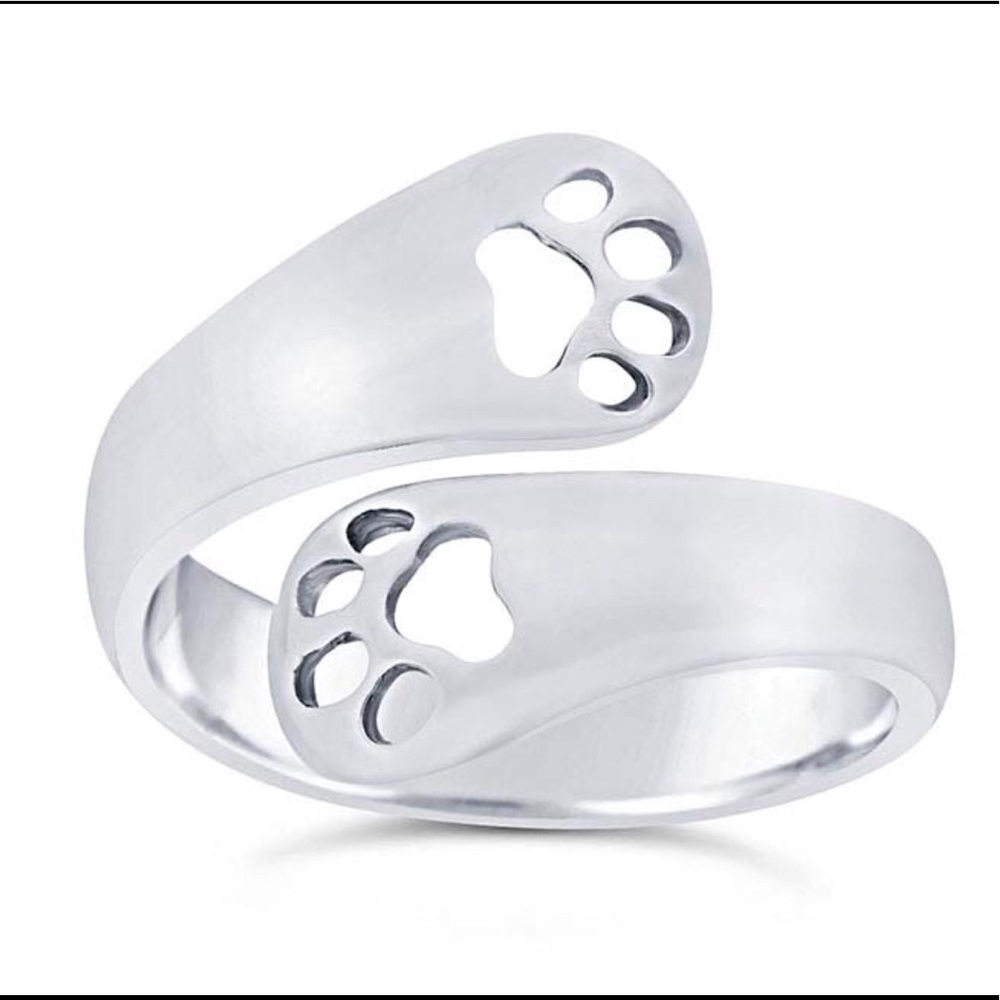 Sterling Silver “Paw Prints” Ring